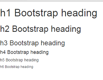 Bootstrap Heading Styles