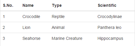 Bootstrap Table